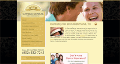Desktop Screenshot of gambledental.com